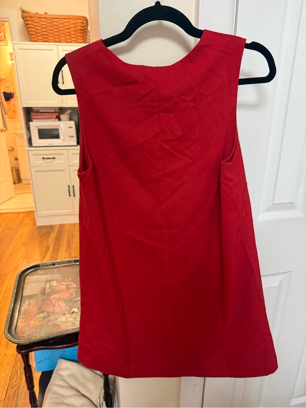 Red Shift Dress - Picture 3 of 4